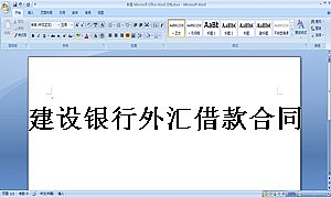 建设银行外汇借款合同(2)