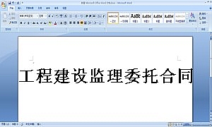 工程建设监理委托合同2