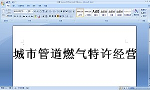 城市管道燃气特许经营协议(示范文本GF-2004-2502)