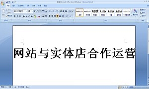 网站与实体店合作运营合同